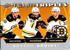 2021-22 Team Triples David Pastrnak / Brad Marchand / Patrice Bergeron #TT-BOS