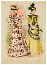 Costumes for Early Summer, May (1897) Butterick * Quality Art Print * PRiNTOPiA