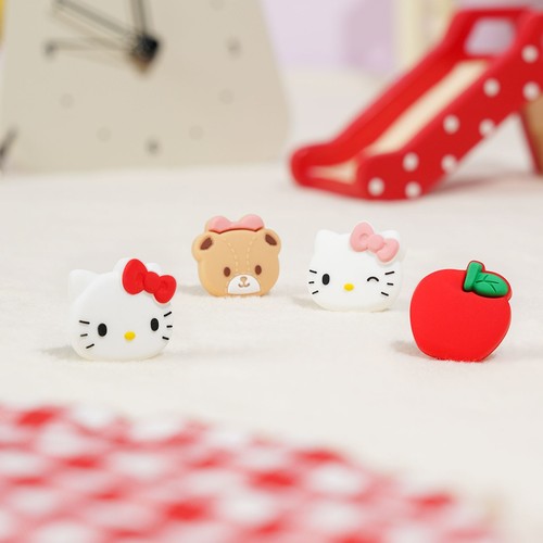 GeekShare X Sanrio Thumb Grip Caps for PS5 PS4 SwitchPRO Controller 4PCS Kitty - Picture 7 of 7