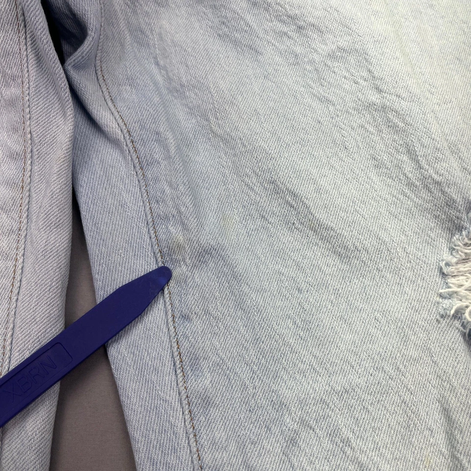 Madewell воздушный шар джинсы искусственно состаренный свет стирка джинсовой ткани с высокой талией размер 33T подходит 37» США - Изображение 4 из 4