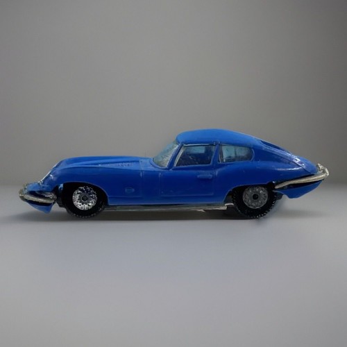 1960s EARLY VINTAGE ANGUPLAS MINI CAR SERIES Blue PLASTIC JAGUAR-E Scale 1:86 - Foto 2 di 7
