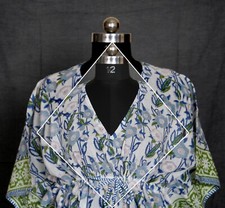Indian Handmade Cotton Kaftan Floral Print kaftan Beach Wear Dress Gift For Her.
