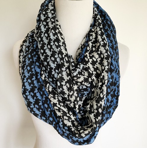 DISNEY PARK LIGHTWEIGHT INFINITY SCARF BAMBI or BLUE MICKEY ICON SILHOUETTE - Picture 4 of 8