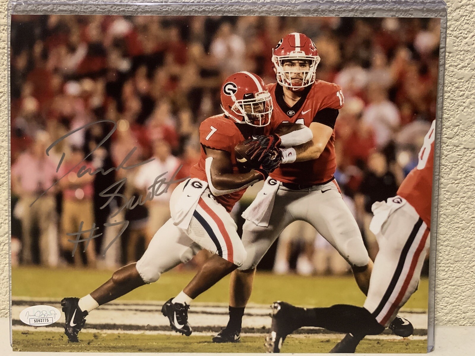 D'Andre Swift Autographed Signed Georgia Bulldogs 8x10 Photo JSA 