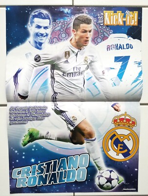 Just Kick It POSTER Cristiano Ronaldo CR7 Real Madrid Portugal Fußball