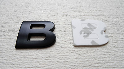 *FULL METAL* ADESIVO NERO 3D AUTOADESIVO AUTO BADGE CASA EMBLEMA STICKER - LETTERA "B" foto 5
