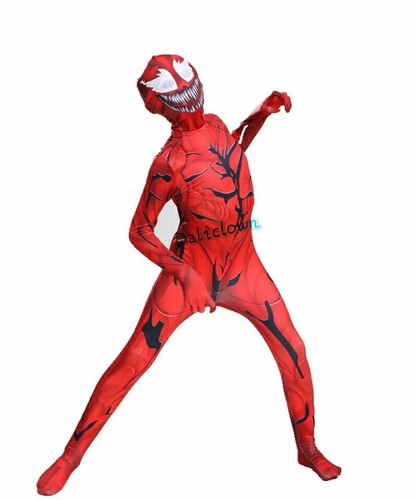 Costume carnage Avenger cosplay spiderman déguisement toute taille disponible - Photo 2 sur 9