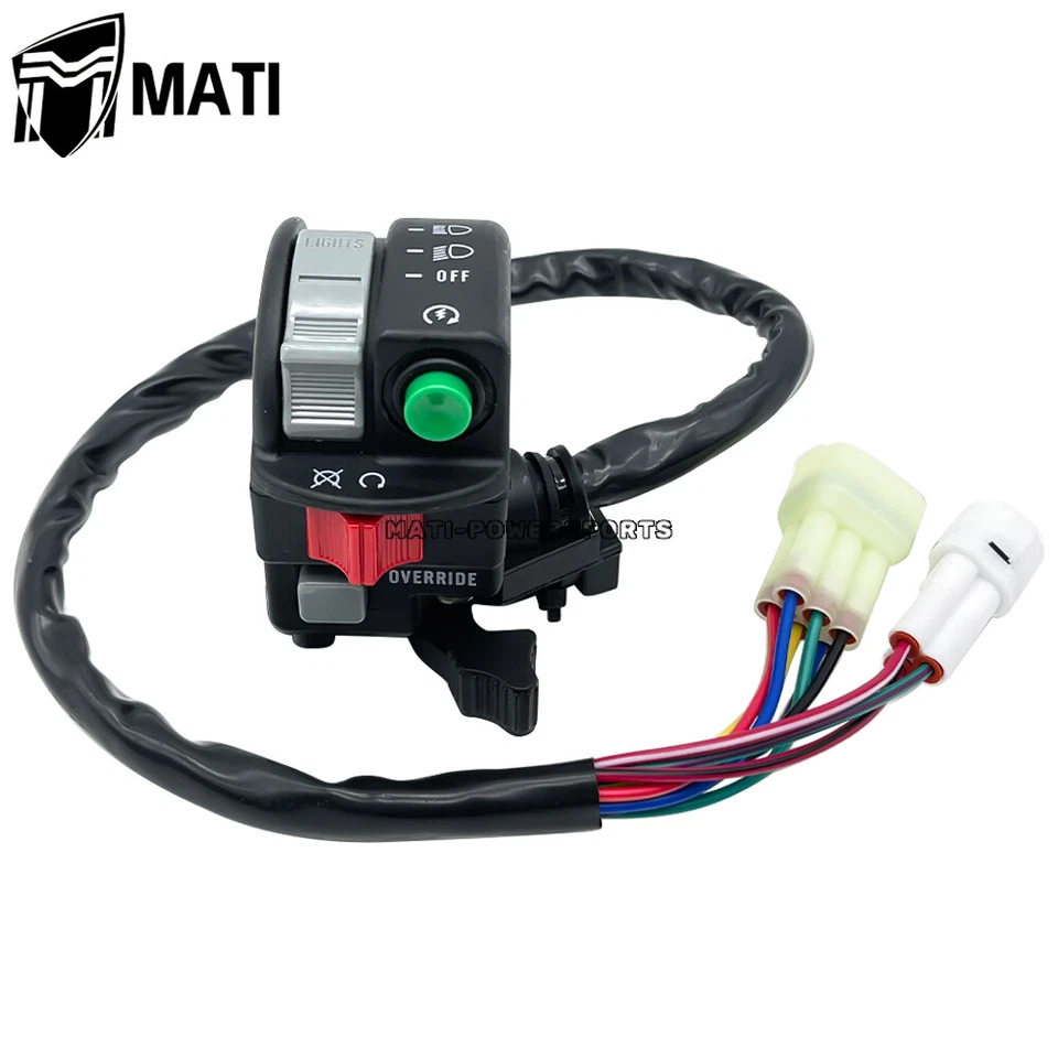 Interruptor de manillar faro de parada de arranque para Yamaha YFM350 YFM450 YFM660 Grizzly Foto 2 de 4