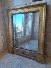 Petit miroir . Epoque Directoire . Fin XVIIIème . Bois doré