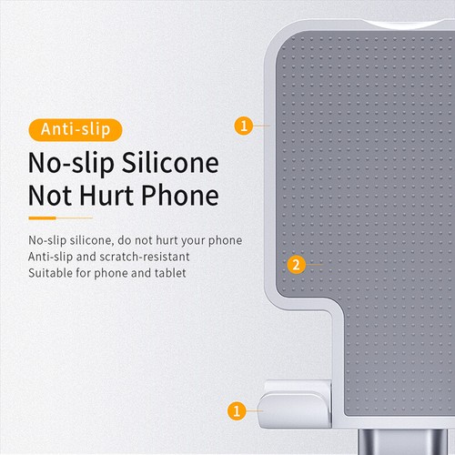Universal Aluminum Phone Tablet Holder Folding Desk Stand Mount For iPhone iPad - Picture 9 of 15