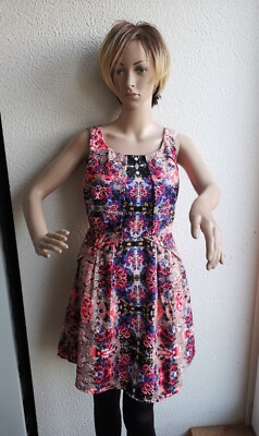 Size M, 40, new beautiful cut out summer dress by Vila color colorful unworn