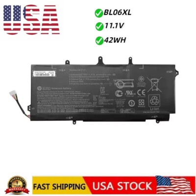 42WH Genuine BL06XL Laptop Battery For HP EliteBook Folio 1040 G1 G2 HSTNN-DB5D
