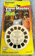 SEALED RARE Batman View-Master 3D Reels-Batman/Robin THREE Reels 1990