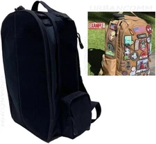 VISM Tactical Morale Patch Backpack w/ HOOK-LOOP BODY shoot hunt hike hobby BLK 