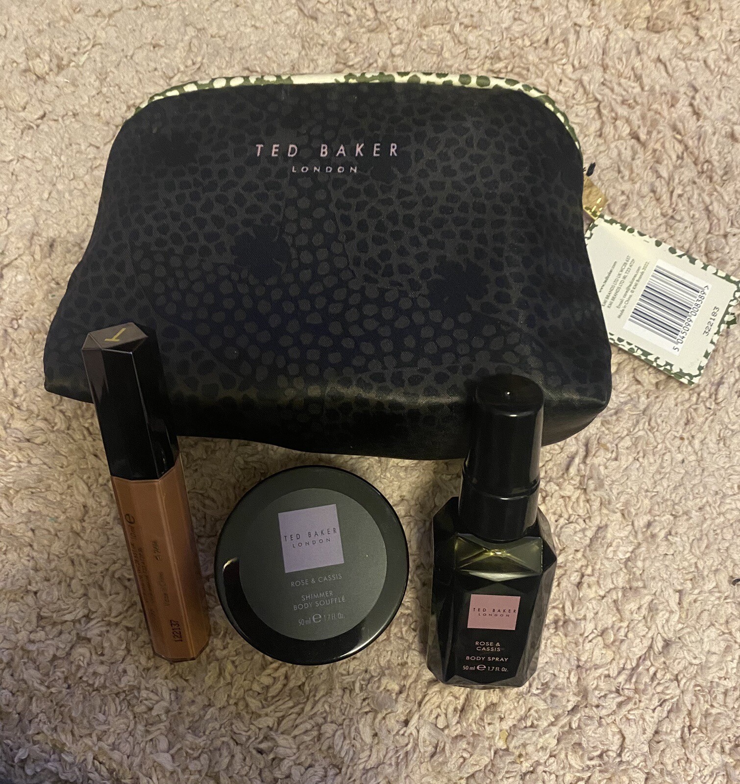 Ted Baker Cosmetic Bag Lip Balm Souffle Body Spray Gift Set 2023 eBay