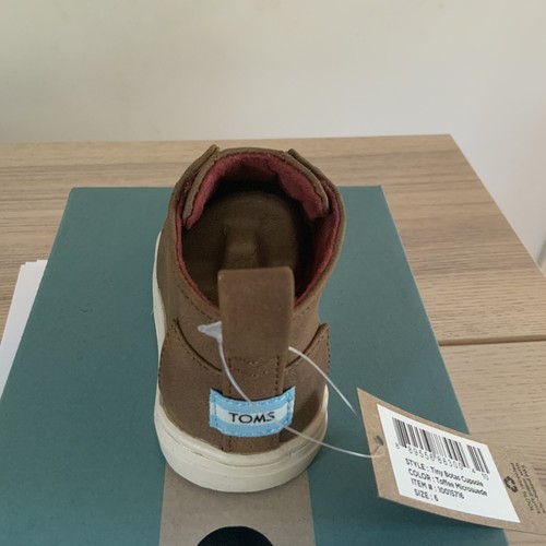 Toms Tiny Botas Cupsole Boys Baby Toffee Microsuede in UK 6 (EU 22) RRP: £39.99 - Picture 4 of 7