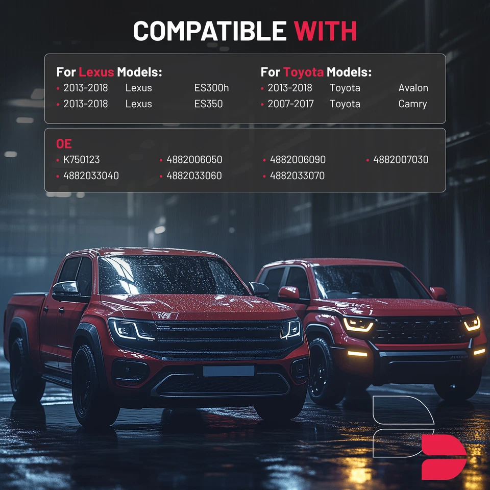 Set of 2 Front Sway Bar Links For 2013-2018 Toyota Avalon 2007-2017 Toyota Camry - Image 3 of 4