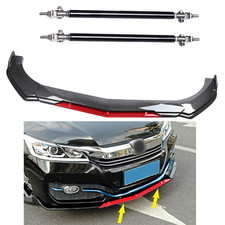 Front Bumper Lip Splitter Spoiler Strut Rods Carbonfiber For Honda Accord Front Bumper Lip Splitter Spoiler Strut Rods Carbonfiber For Honda Accord