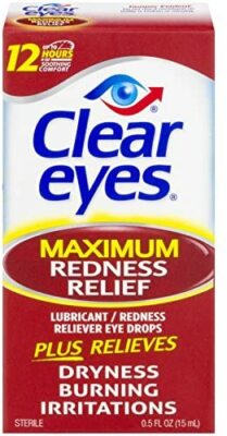 Clear Eyes Maximum Redness Relief Eye Drops | 0.5 Ounce per Box | 3 Boxes Total