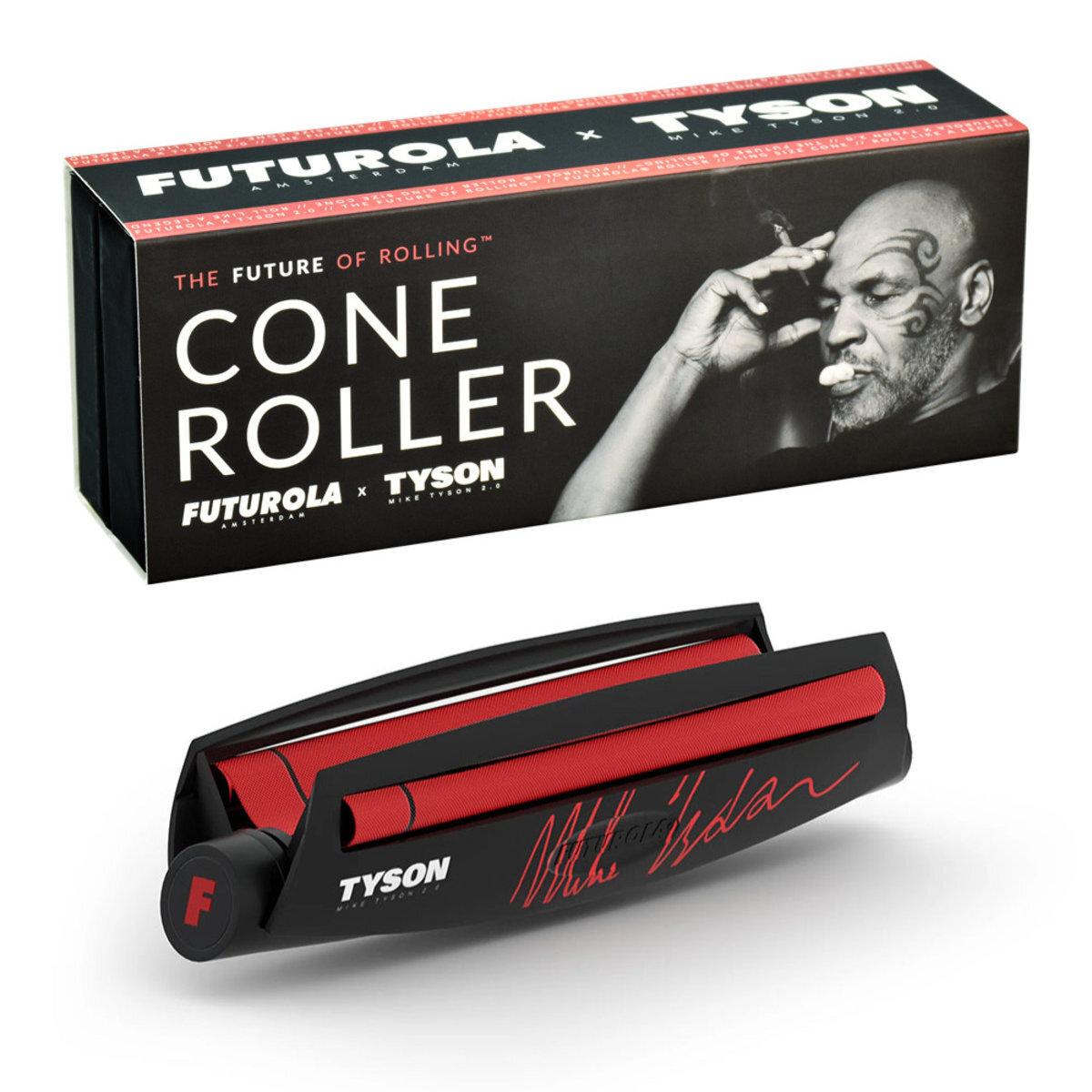 Futurola Tyson 2.0 X King Size Cone Roller Cigarette Rolling Machine Smoking  NEW