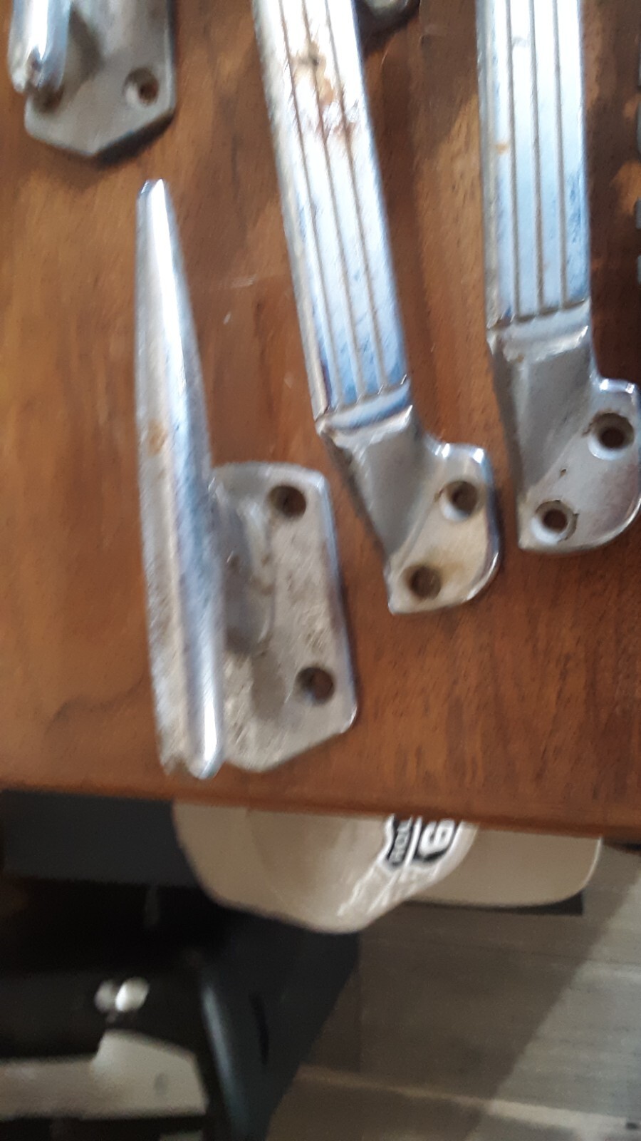 60's vintage boat hardware from a 1960's Bronson SWIFTSURE fiberglass