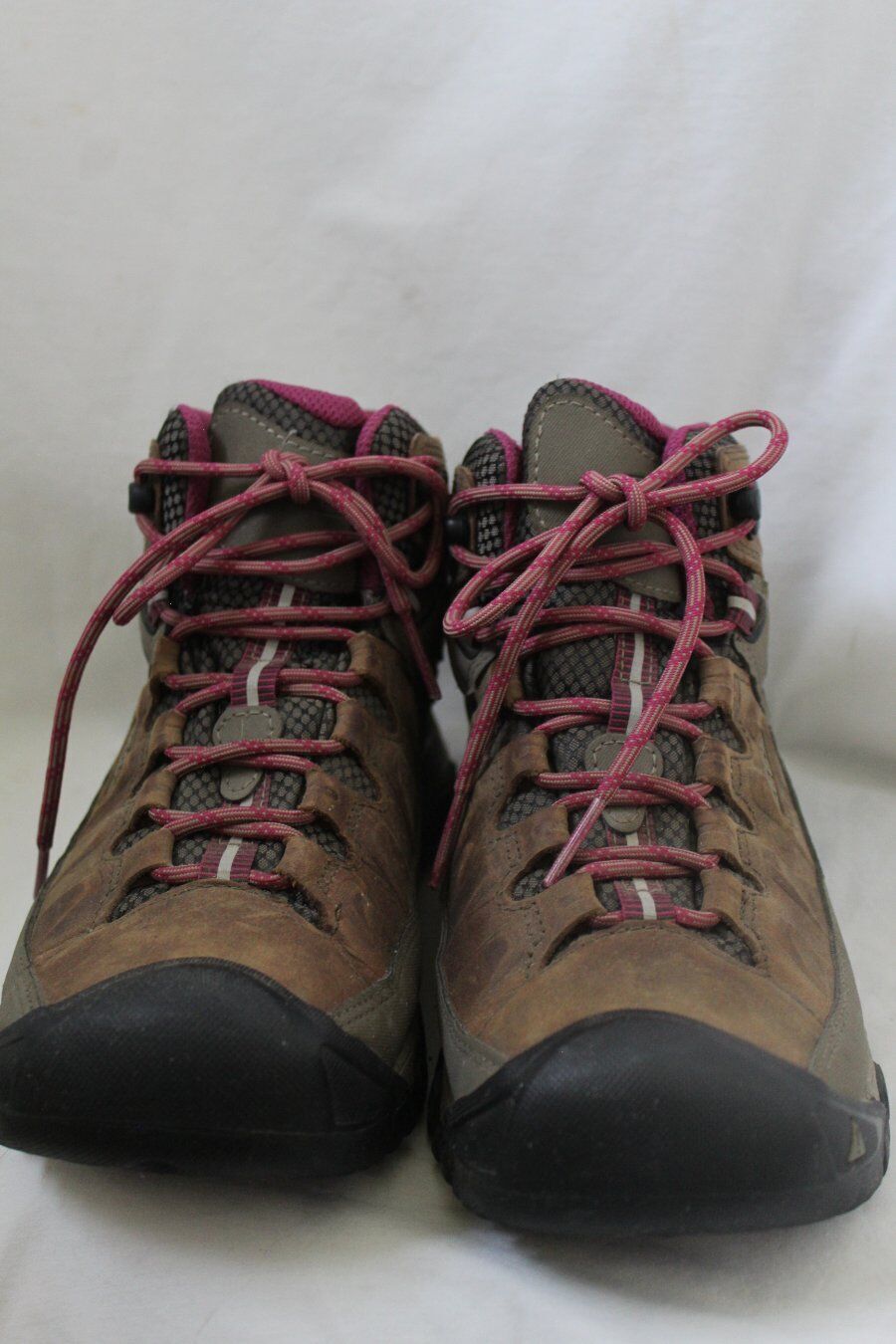 Stivali da trekking KEEN 39 5 US 9 da donna in pelle marrone tortora Targhee II