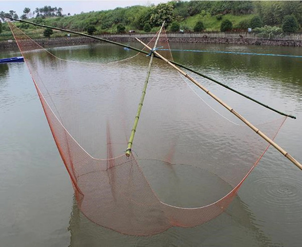 Nylon Line Moving Small Mesh Fishing Net Carried Catch Fish Net Gillnet  Cast Net