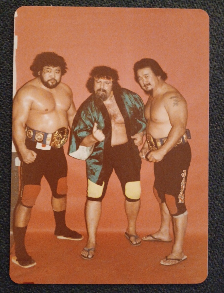 💥1️⃣9️⃣8️⃣1️⃣ Original Mr Fuji Mr Saito 3.5x5 Photo NWA