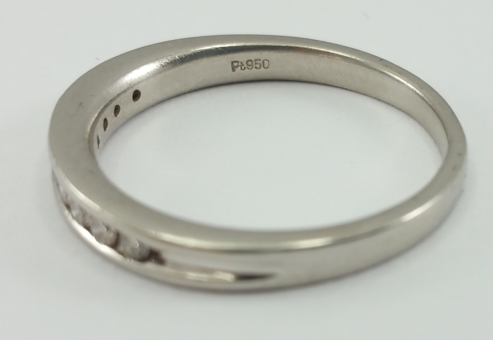 Exquisite Solid Platinum 950PL Round Diamond Enga… - image 6