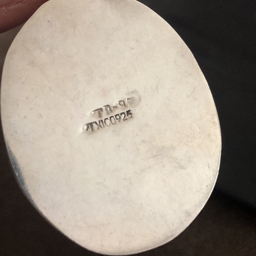 Mexico 925 Silver Black & White Stone Pendant White Buffalo Turquoise ? 21 grams - Picture 14 of 17