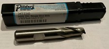 3/8" 2 FLUTE HSS SINGLE END MILL, 9/16 FLUTE, 3/8" SHANK, PITTSBURG, NEW