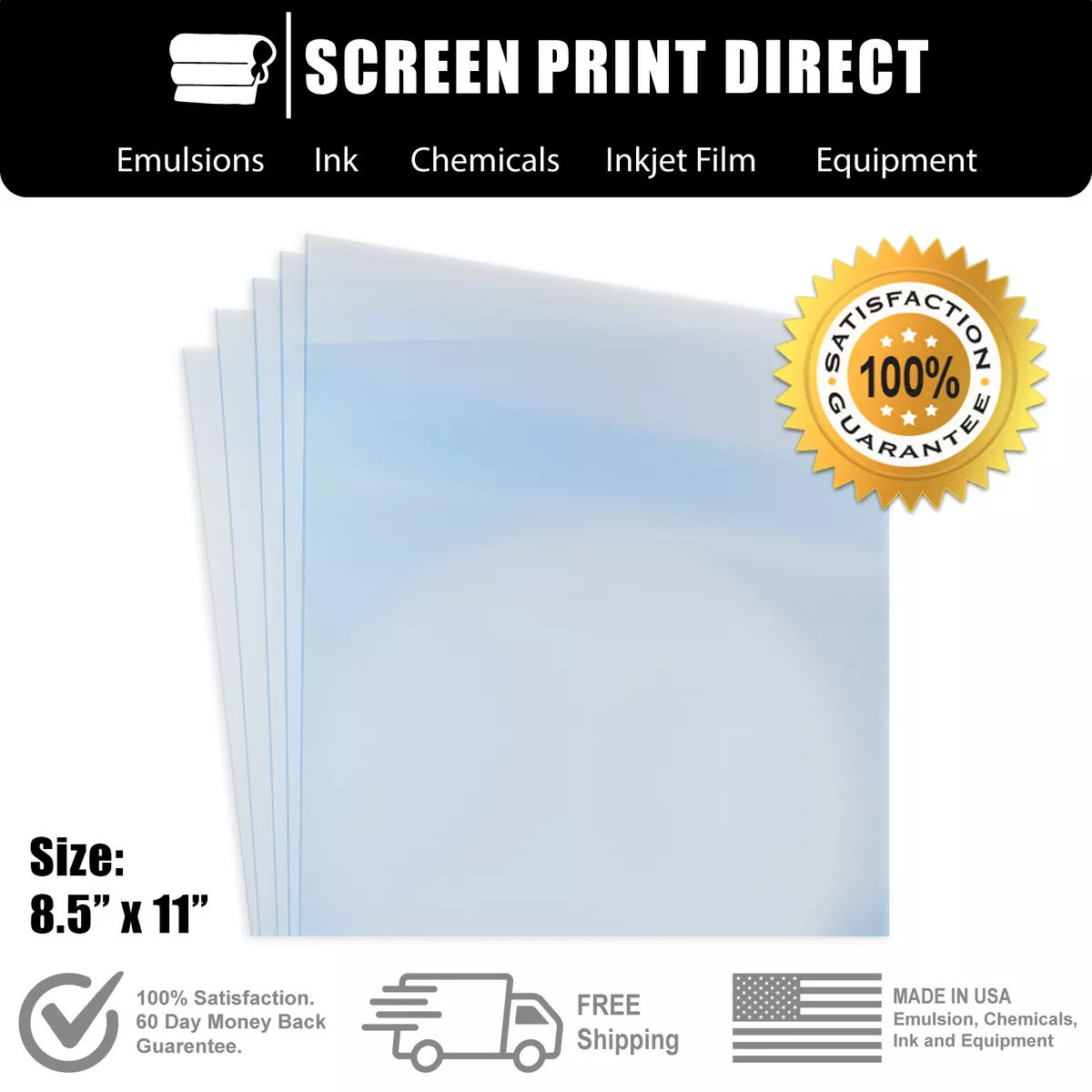 36 x 100' Waterproof Inkjet Film Roll | Screen Print Direct