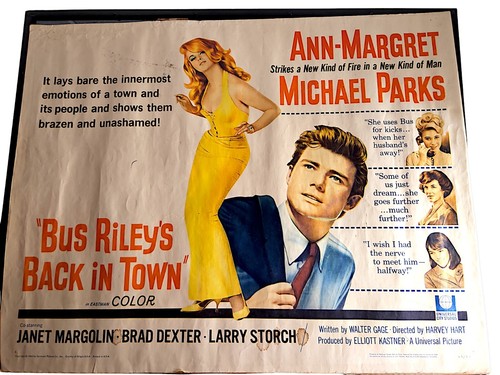 BUS RILEYS BACK IN TOWN 1965 22X28 HALF SHEET MOVIE POSTER ANN-MARGRET - Picture 4 of 9