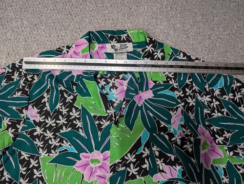 Hilo Hattie Men's Colourful Floral Hawaiian Aloha Print USA Button Shirt L - Bild 8 von 9