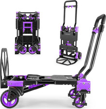 330LB Folding Hand Truck Heavy Duty Carrying, Combination of Four Wheels and Two