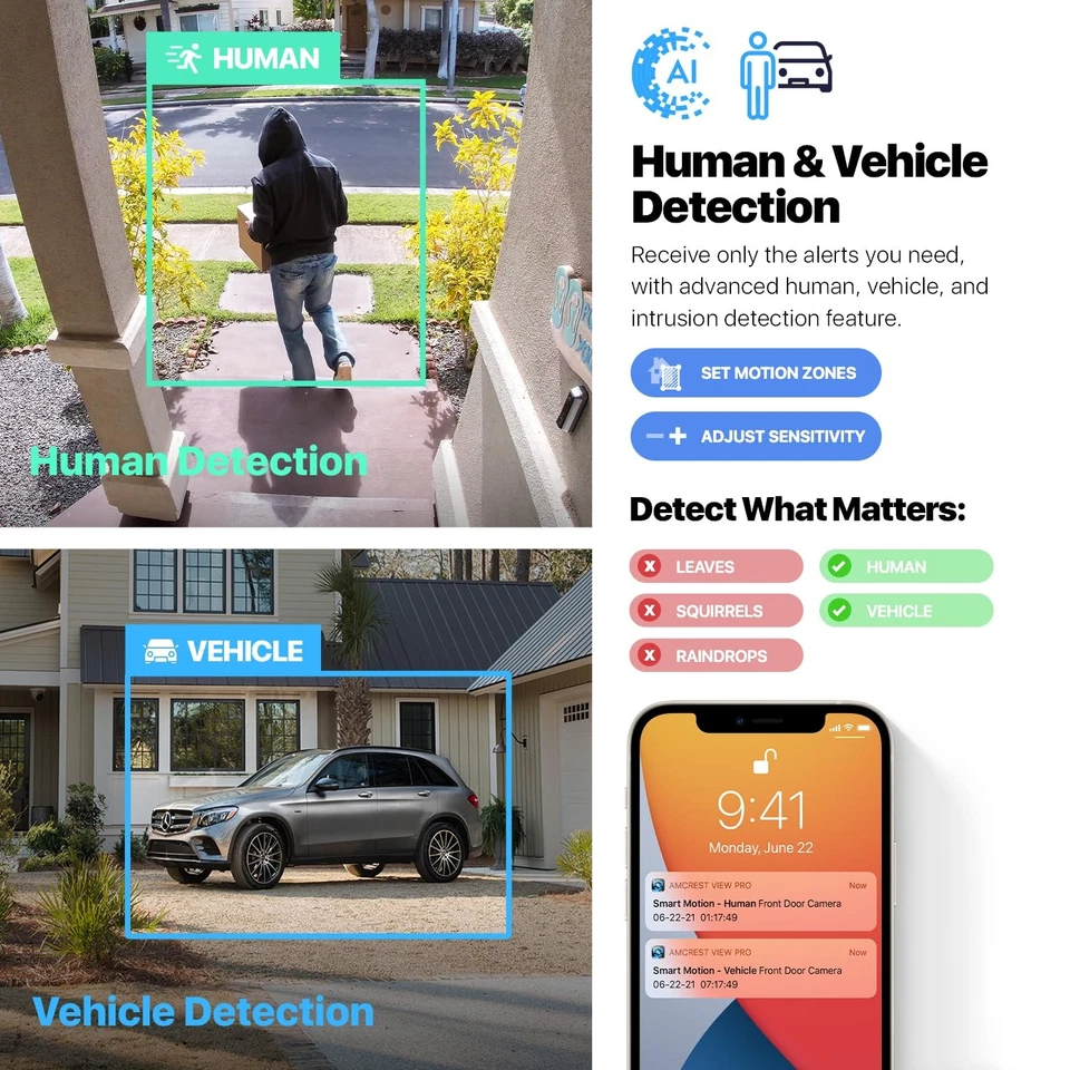 Cámara PoE torreta IP de seguridad exterior UltraHD 4K (8 MP), 3840x2160, 98 pies nocturna... Foto 3 de 4