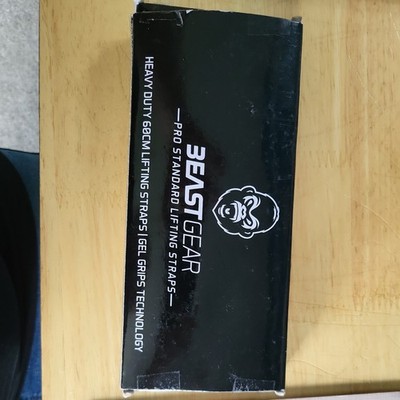 Beast Gear Weight Professional Lifting Padded Straps with Gel Flex