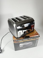 Russell Hobbs Futura 4 Slice Toaster Stainless Steel 1500W Frozen Reheat READ