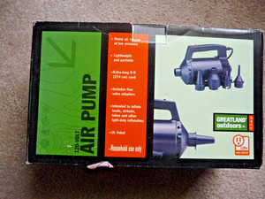 Greatland outdoors 120-volt AIR PUMP with 4 adaptors