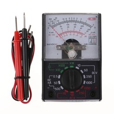 Volt Voltmeter Ammeter Ohmmeter Analog Multimeter Tester Meter with Test Leads