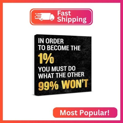 Inspirational Wall Art, Motivational Positive Quotes Wall Decor for Home Office