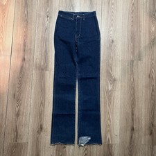 Vintage 1970s Sasson High Waisted Bootcut Straight Leg Jeans 28x34 Made In USA
