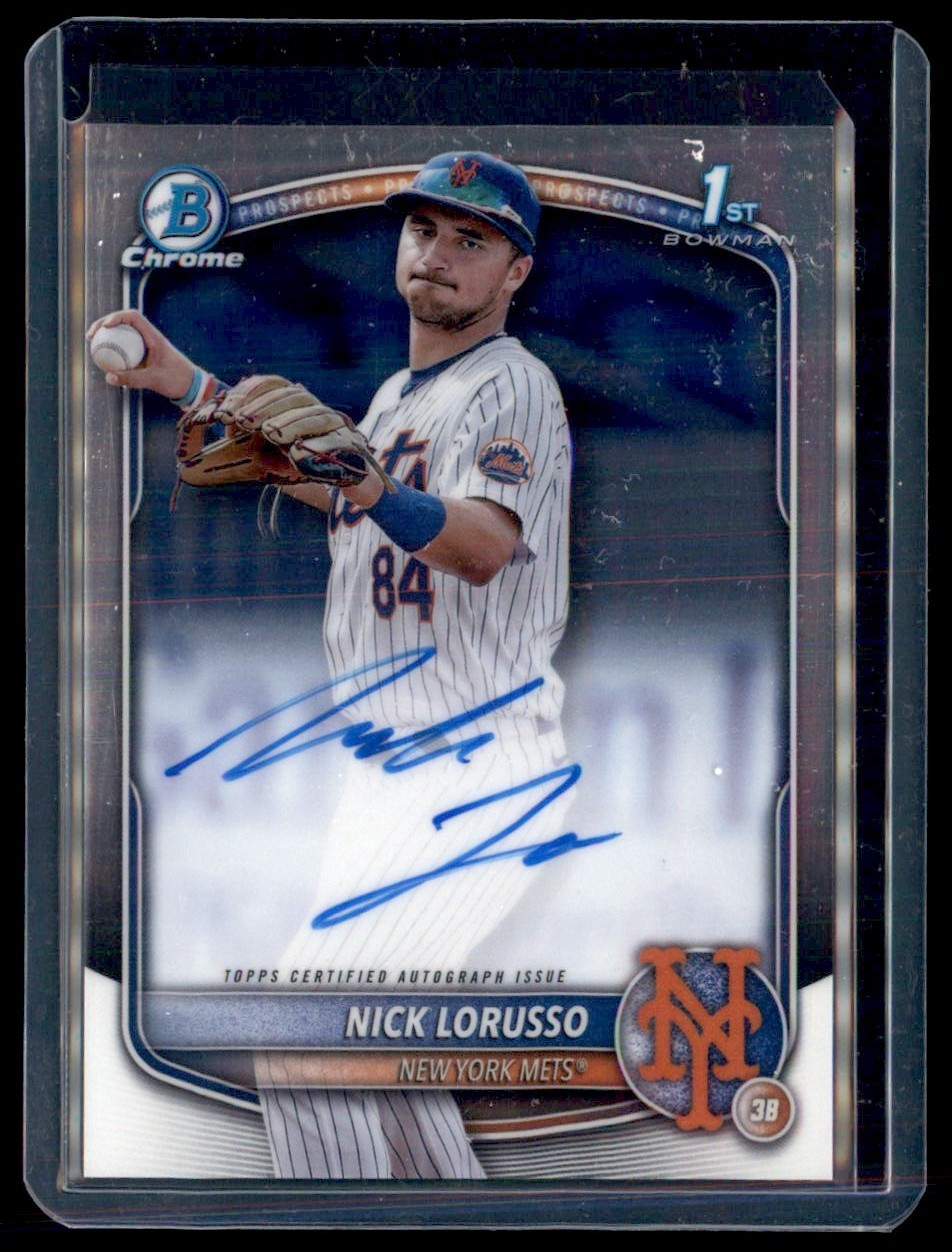 2025 Bowman Chrome Prospect Auto Nick Lorusso Auto New York Mets #CPA-NL