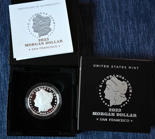 2023-S Proof Morgan Silver Dollar San Francisco (23XF) w/OGP and COA