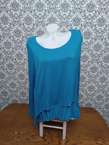 Women Phase Eight Dress Turquoise Knit 42 / XL /