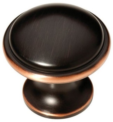 #ad 1 3 4quot; Oversized Wide Base Knob Bronze with Copper $4.85