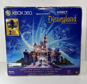 Microsoft Xbox 360 Slim 4GB Disneyland Adventures Kinect in Box Tested 5 Games