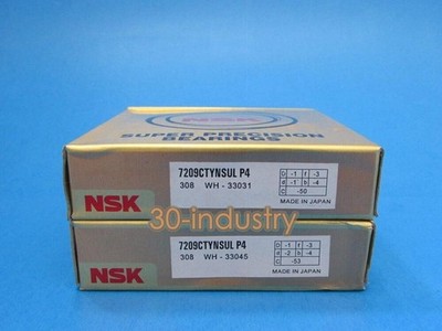 Qty:2 New For  7209CTYNSULP4 ABEC-7 Super   Spindle Bearings #fb
