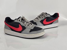Nike Court Borough Low Recraft Kids Black / Grey / Red Sneakers US Size 7