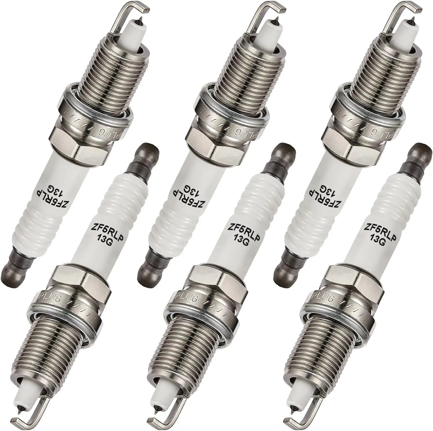 New 6PCS Quality Laser Platinum Spark Plugs For Chrysler ZFR5LP-13G 7781